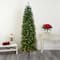 7ft. Pre-Lit Green Mountain Pine Artificial Christmas Tree, Clear LED Lights